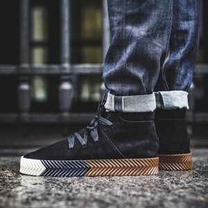 Adidas Alexander Wang AW Skate Mid Shoes Green Night Core Black Sneakers AC6850